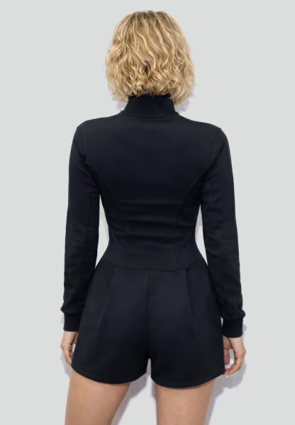 Комбинезон из футера на молнии